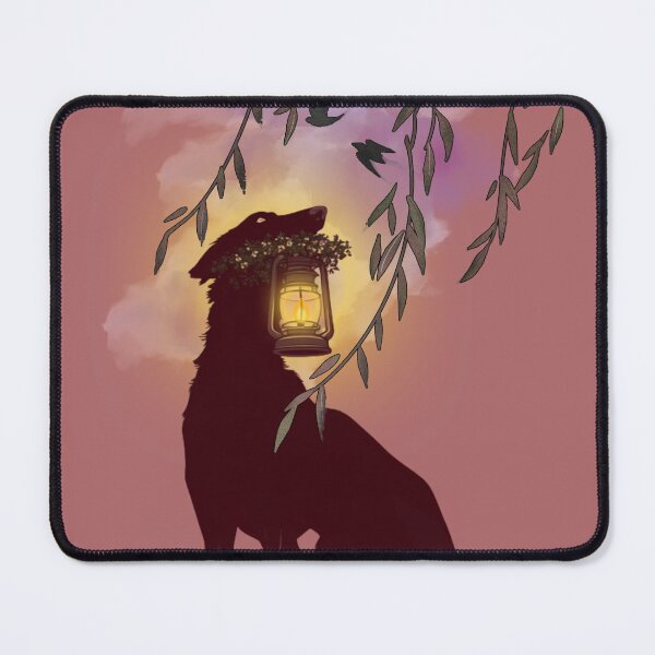 Item preview, Hopeful Borzoi dog with a lantern designed and sold by mooncakekaro.