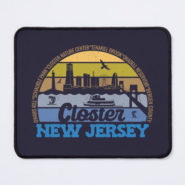 Item preview, Closter New Jersey Sunset Retro Vintage Local Pride Logo designed and sold by CRHPOD20.