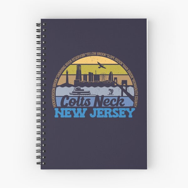 Item preview, Colts Neck New Jersey Sunset Retro Vintage Local Pride Logo designed and sold by CRHPOD20.