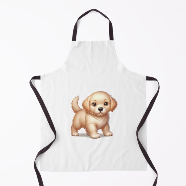 Item preview, Cute golden retriever puppy standing playfully with a cheerful expression. designed and sold by cave-canvas.