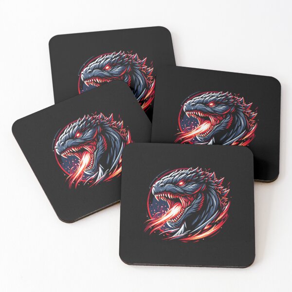 Item preview, Fierce dragon-like creature with fiery breath, showcasing a detailed, colorful design and intense expression. designed and sold by beast-net.