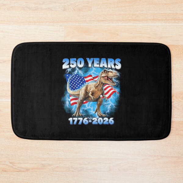 Item preview, USA 250 Years 1776-2026 Dinosaur America Flag designed and sold by HeatherCWolf.