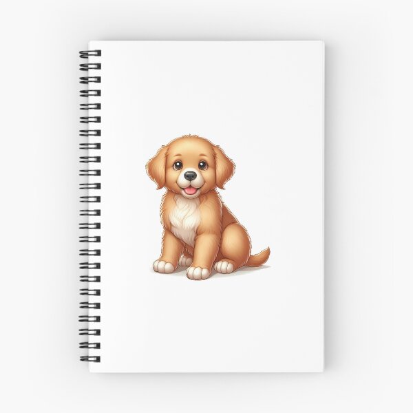Item preview, A cute golden retriever puppy sitting happily with a joyful expression. designed and sold by cave-canvas.