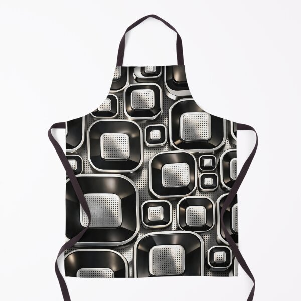 Item preview, Metallic Retro Squares Pattern designed and sold by Kaleidoscope Print.