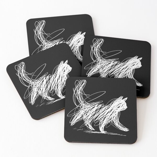 Item preview, Midnight Scribble Cat designed and sold by Style2Vie.