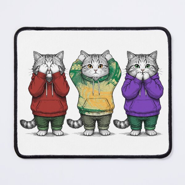 Item preview, Three cats designed and sold by krabbaraban.