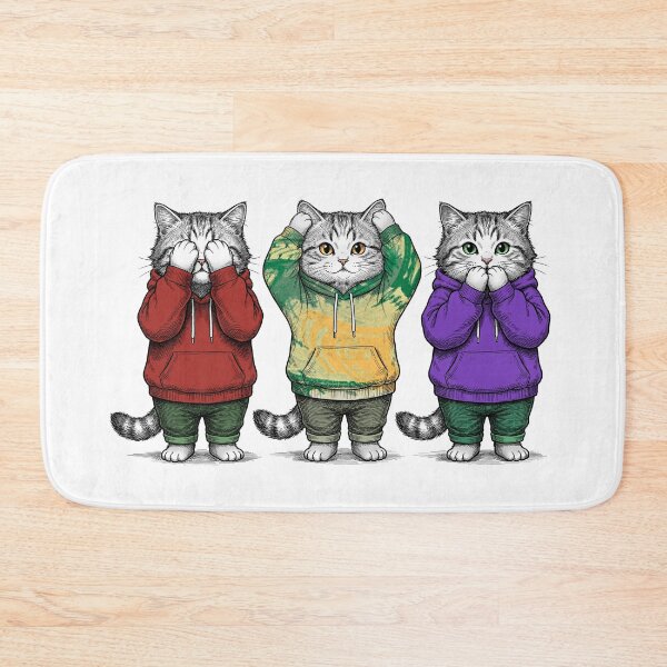 Item preview, Three cats designed and sold by krabbaraban.