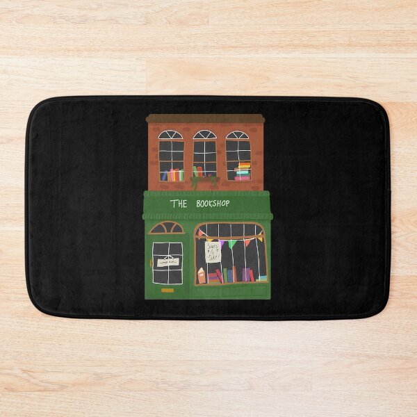 Item preview, Cute Green Bookshop Storefront designed and sold by rnjqgiqk33.
