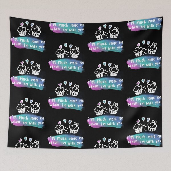 Item preview, Cute Cupcake Love Quote – “I’m Much More Me When I’m With You” Romantic Art designed and sold by Snapystyle.