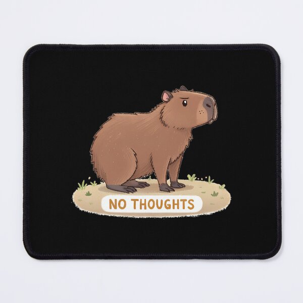Item preview, No Thoughts Head Empty Capybara designed and sold by rnjqgiqk33.