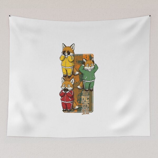 Item preview, Three foxes designed and sold by krabbaraban.