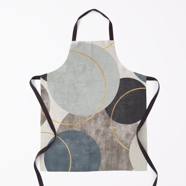 Item preview, Neutral Minimalist Geometric Circles Gold Accent Japandi designed and sold by CharmedVille.
