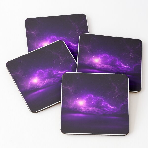 Item preview, Purple Cosmic Lightning Nebula Galaxy Horizon designed and sold by CharmedVille.