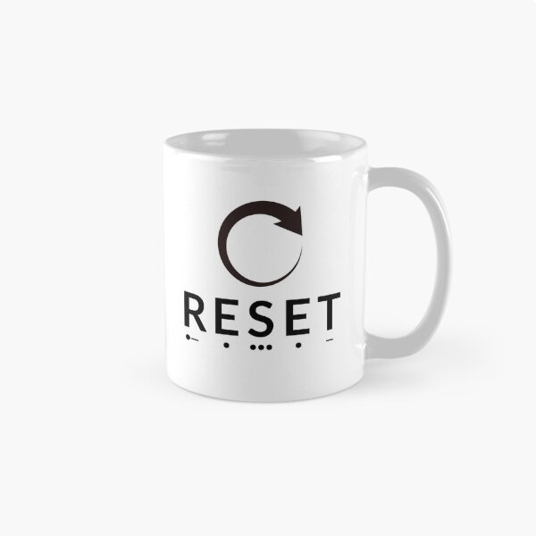 Item preview, Reset Morse Code Social Battery Minimalist Art designed and sold by AVO-SOURCE.