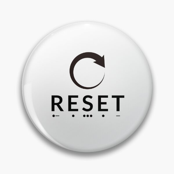 Item preview, Reset Morse Code Social Battery Minimalist Art designed and sold by AVO-SOURCE.
