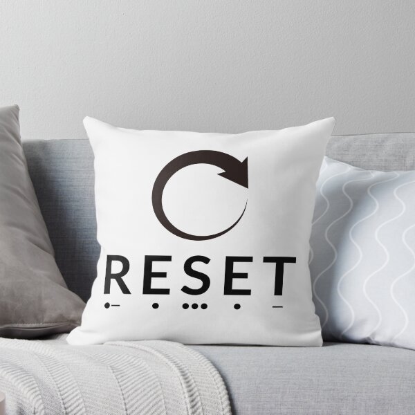 Item preview, Reset Morse Code Social Battery Minimalist Art designed and sold by AVO-SOURCE.