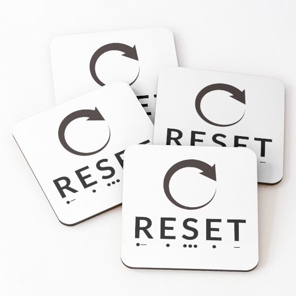 Item preview, Reset Morse Code Social Battery Minimalist Art designed and sold by AVO-SOURCE.