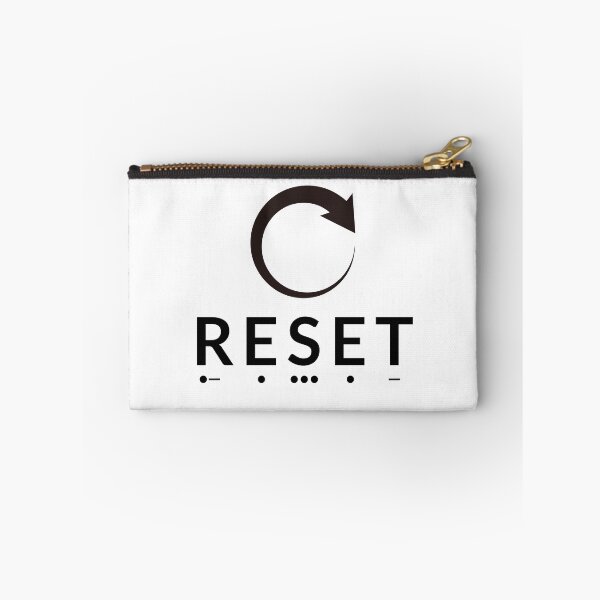 Item preview, Reset Morse Code Social Battery Minimalist Art designed and sold by AVO-SOURCE.