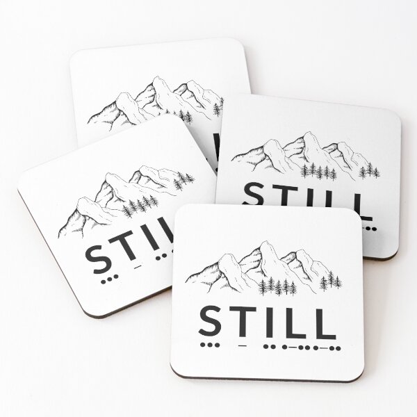 Item preview, Still Morse Code Mountain Minimalist Art designed and sold by AVO-SOURCE.