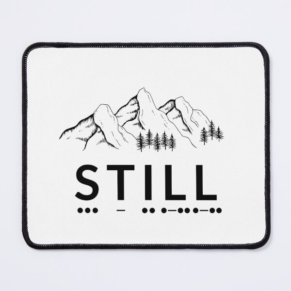 Item preview, Still Morse Code Mountain Minimalist Art designed and sold by AVO-SOURCE.