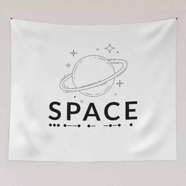 Item preview, Space Morse Code Planet Galaxy Minimalist designed and sold by AVO-SOURCE.