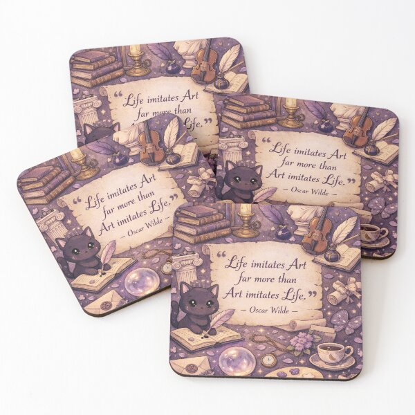 Item preview, Life imitates art. Oscar Wilde quote: Aesthetics designed and sold by Mauswohn.