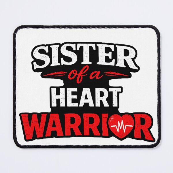 Item preview, Sister of a Heart Warrior Typography designed and sold by madebysiwa.