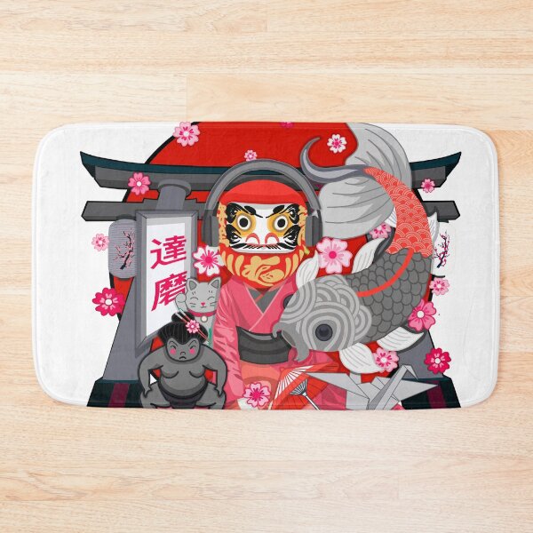 Item preview, Daruma | Japanese Pop Culture Art designed and sold by Elle Gee Graphic Art & Design.