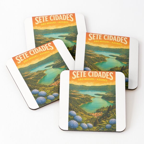 Item preview, Sete Cidades Azores – Twin Lakes and São Miguel Caldera View from Vista do Rei designed and sold by Places On Earth.