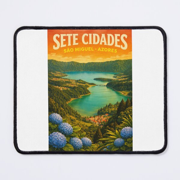 Item preview, Sete Cidades Azores – Twin Lakes and São Miguel Caldera View from Vista do Rei designed and sold by Places On Earth.