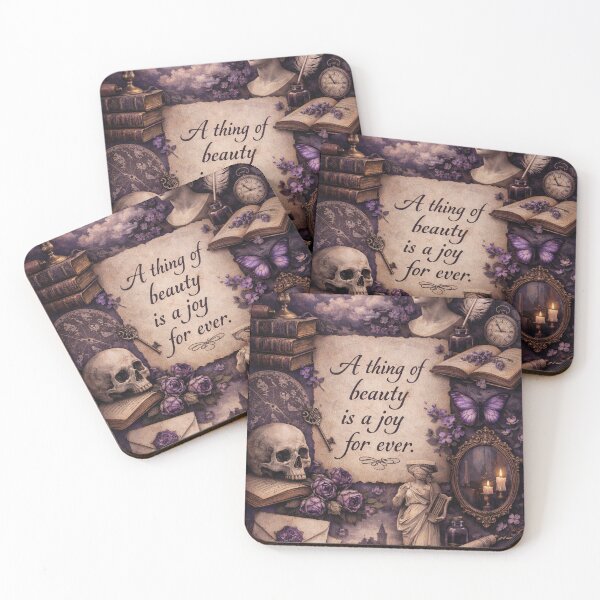 Item preview, A thing of beauty, John Keats quote, aesthetics designed and sold by Mauswohn.