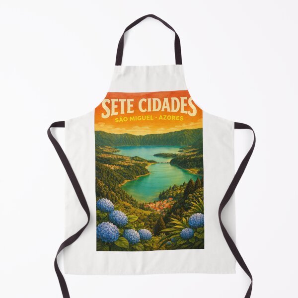 Item preview, Sete Cidades Azores – Twin Lakes and São Miguel Caldera View from Vista do Rei designed and sold by Places On Earth.