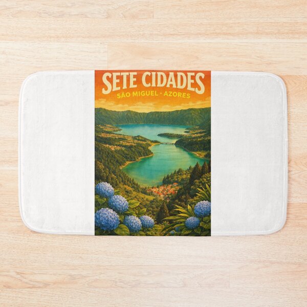 Item preview, Sete Cidades Azores – Twin Lakes and São Miguel Caldera View from Vista do Rei designed and sold by Places On Earth.