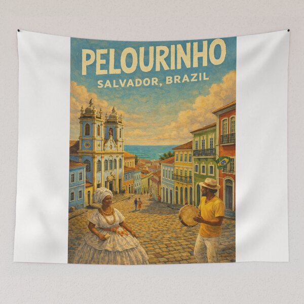 Item preview, Pelourinho Salvador – Colonial Streets of Historic Center in Bahia with Afro-Brazilian Heritage designed and sold by Places On Earth.