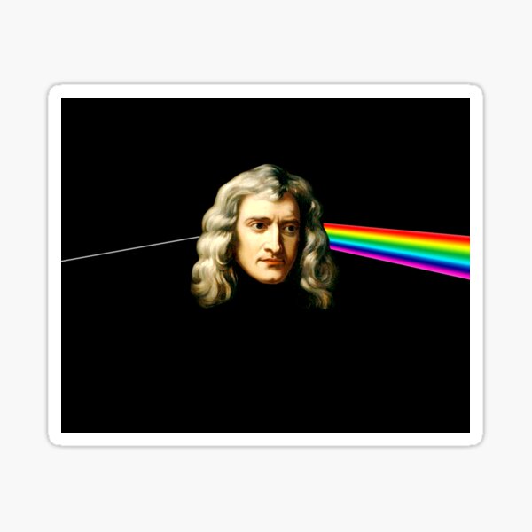 The Dark side of Isaac Newton Sticker