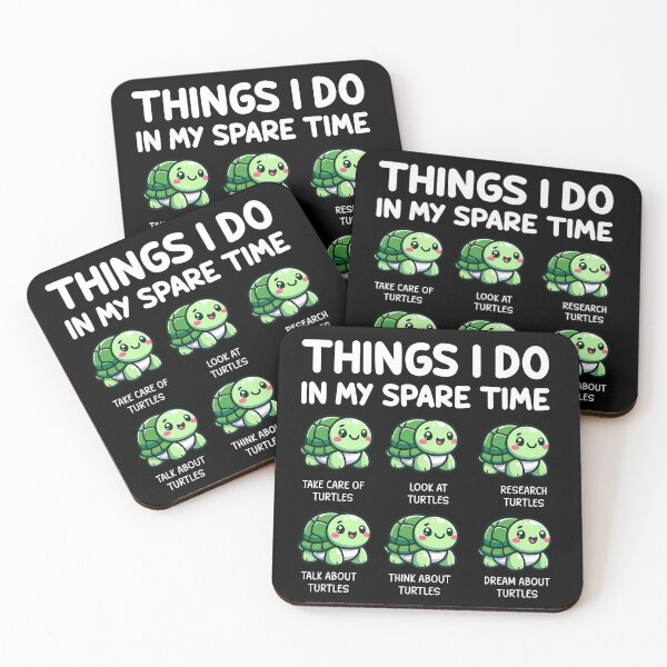 Item preview, Things I Do In My Spare Time Turtle designed and sold by TavellynArt.
