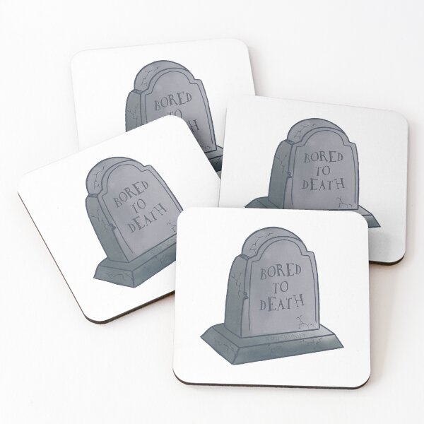 Item preview, Bored to death tombstone meme designed and sold by NOTPSICONINk.