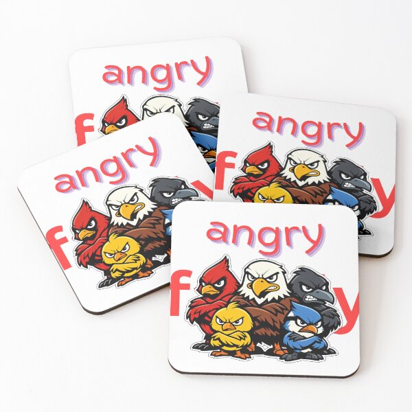 Item preview, Angry Bird Squad – Fierce Cartoon Animal Team Illustration designed and sold by VtwoCreations.