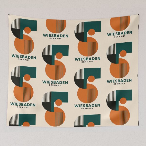 Item preview, Wiesbaden Germany – Bauhaus Geometric Design designed and sold by Thistle-TShop.
