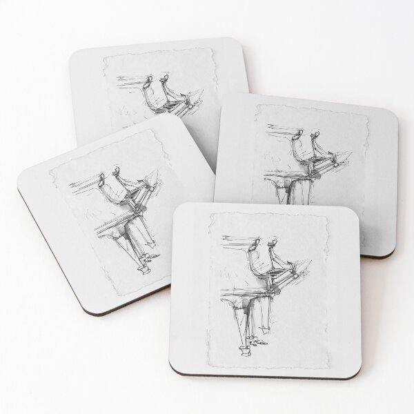 Item preview, Elegant Artistic Piano Solo Sketch designed and sold by SleekLineSketches.