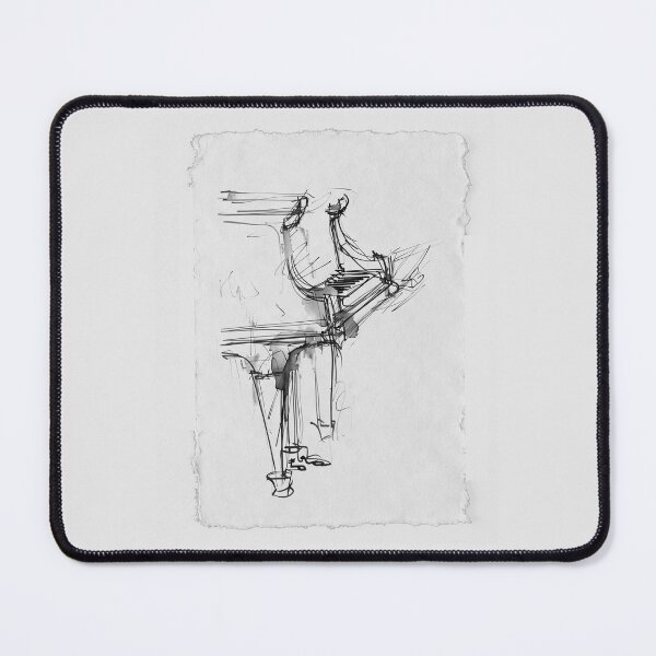 Item preview, Elegant Artistic Piano Solo Sketch designed and sold by SleekLineSketches.