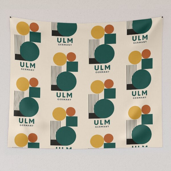 Item preview, Ulm Germany – Bauhaus Geometric Design designed and sold by Thistle-TShop.