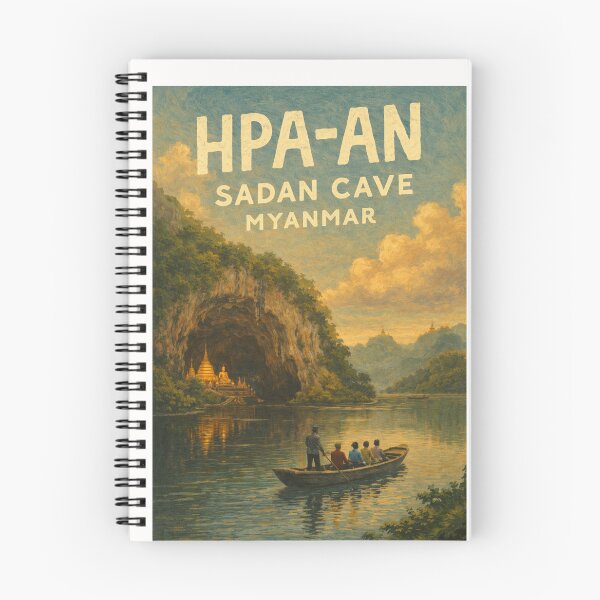 Item preview, Sadan Cave Reflections – Sacred Buddha Cave and Pagoda in Hpa-An, Kayin State, Myanmar designed and sold by Places On Earth.
