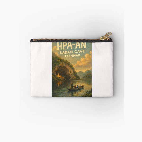 Item preview, Sadan Cave Reflections – Sacred Buddha Cave and Pagoda in Hpa-An, Kayin State, Myanmar designed and sold by Places On Earth.