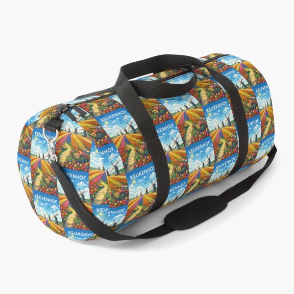 Item preview, Keukenhof Tulip Fields – Colorful Spring Blossoms and Windmills in Lisse, South Holland, Netherlands designed and sold by Places On Earth.