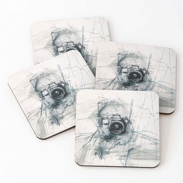 Item preview, Abstract Photographer Sketch designed and sold by SleekLineSketches.