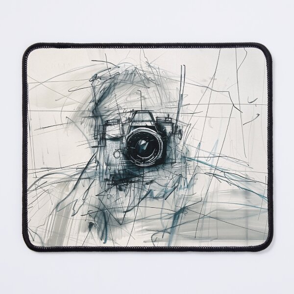 Item preview, Abstract Photographer Sketch designed and sold by SleekLineSketches.
