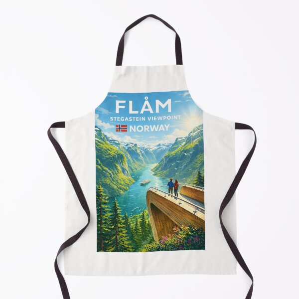Item preview, Stegastein Lookout Over Aurlandsfjord – Flåm Fjord Landscape in Vestland County, Norway designed and sold by Places On Earth.