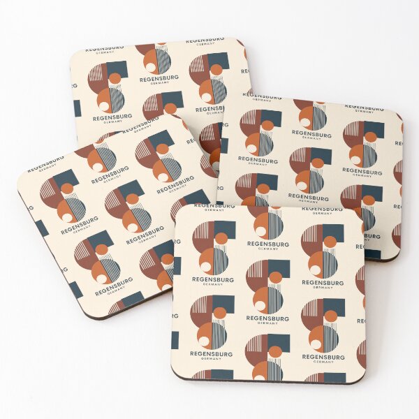Item preview, Regensburg Germany – Bauhaus Geometric Design designed and sold by Thistle-TShop.