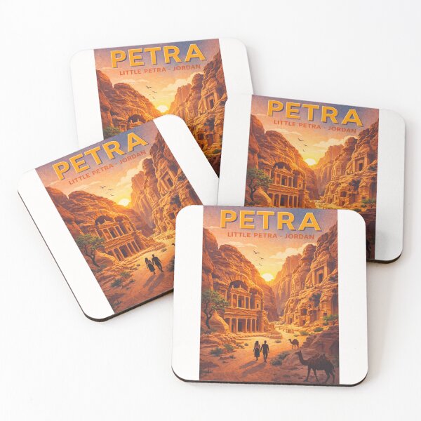 Item preview, Little Petra’s Rock-Cut Monuments at Sunset in Siq al-Barid, Ma'an Governorate, Jordan designed and sold by Places On Earth.